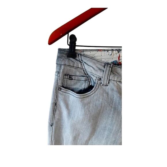 T five Denim Grey Skinny Straight Jeans Low Rise Size 7 - Picture 4 of 6